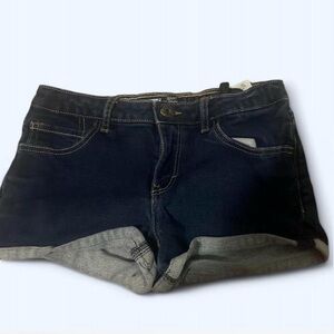 Women's Dark Blue Denim Shorts